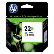 Cartucho HP 22XL tricolor 11ml Alto rendimento