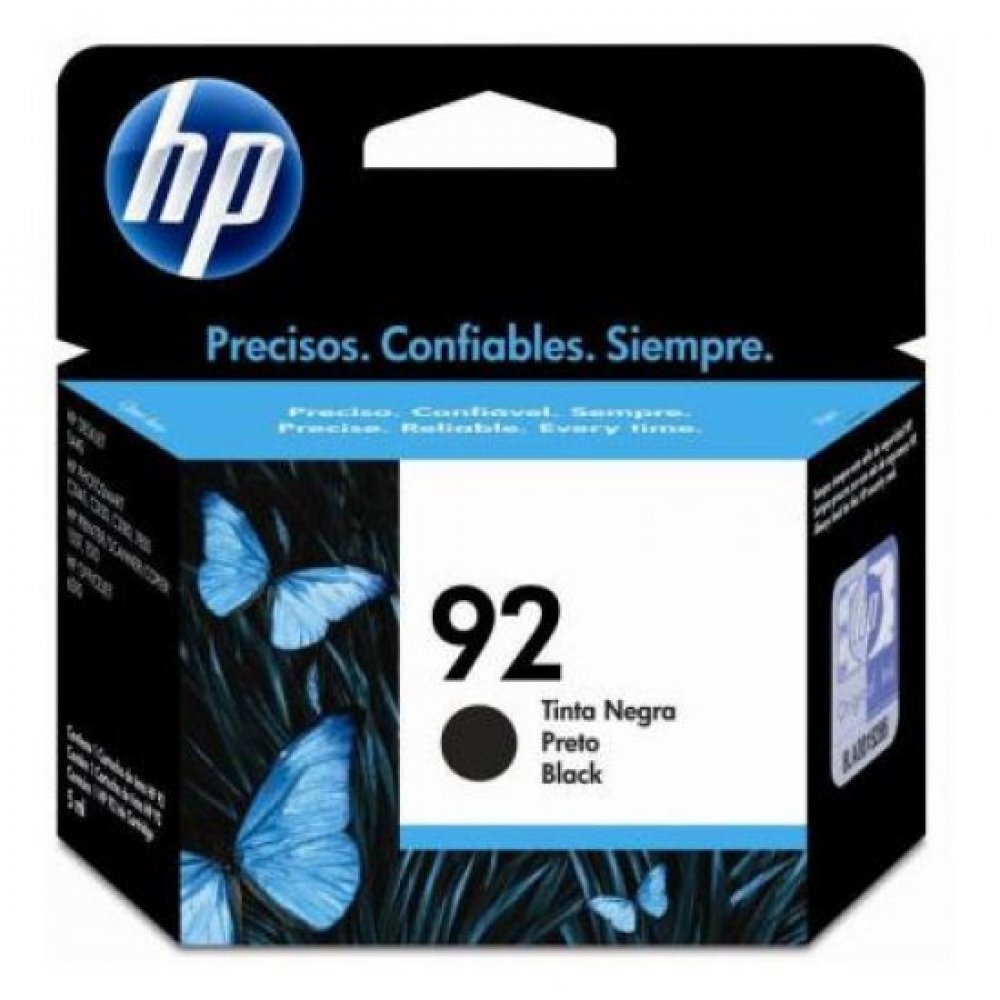 Cartucho de Tinta HP 92 Preto 05 ml - para Multifuncionais 1507, 1510 e DJ5440 Cor: Preto, 05 ML, Rendimento a