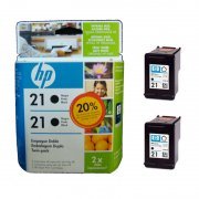 Cartucho de Tinta HP 21 (2 unid.) Preto Pack com 2 Ca