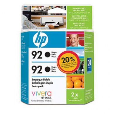 C9512FL Cartucho de Tinta HP C9512FL (2x 92) Preto 5ml cada - Pack com 2 