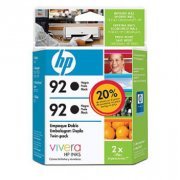 Cartucho de Tinta HP C9512FL (2x 92) Preto 5ml cada -