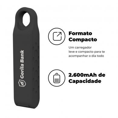 C9L6ZU5HD Gorila Shield Carregador Portátil GorilaBank