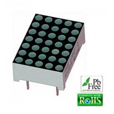 C-2570Y Matrix de pontos 5X7 Catodo comum - LED amarelo