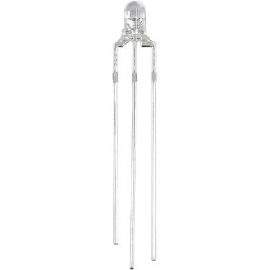 C-4-153 4x LED 3mm vermelho e azul clear catodo comum