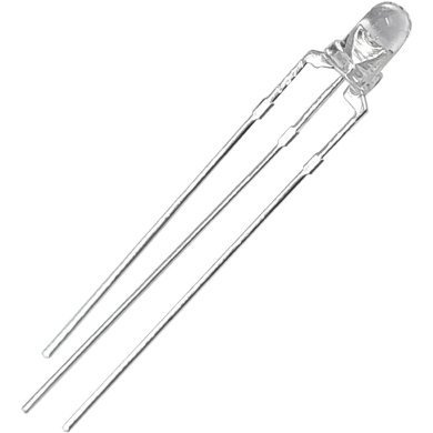 C-4-153 4x LED 3mm vermelho e azul clear catodo comum