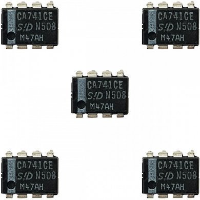 CA0741CE Amplificador operacional CA741CE DIP8 PTH (Kit 5x)