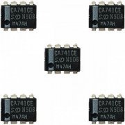 Amplificador operacional CA741CE DIP8 PTH (Kit 5x) Kit com 5 unidades
