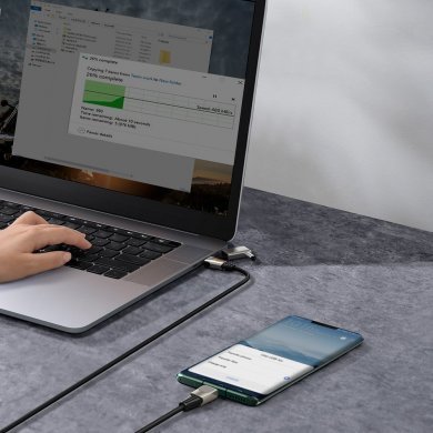 Baseus cabo 2 em 1 USB-C e plug 5.5x2.5mm 100W 2m