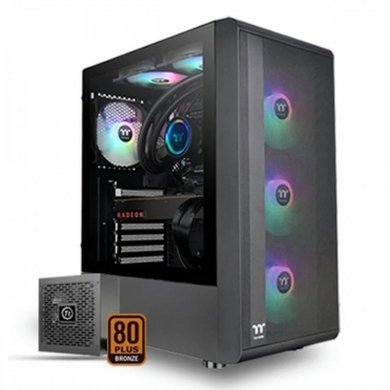 CA-3X2-65M1WZ-00 Thermaltake gabinete gamer SG200TG com fonte 650W