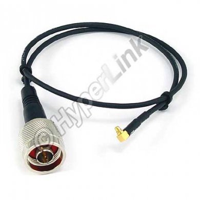 HyperLink Pigtail RP-MMCX to N-Male Pigtail 19in 100 Series