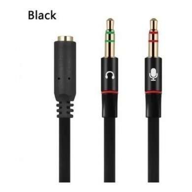 Cabo Adaptador P3 Femea (1) x P2 Macho (2)