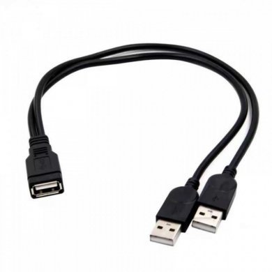 Cabo USB 2.0 Y 1x USB femea 2x USB macho