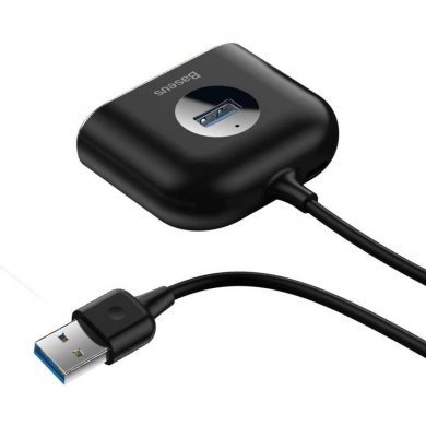 CAHUB-AY01 Baseus HUB adaptador 4 em 1 Square Round USB