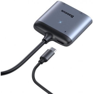 CAHUB-I0G Baseus Hub Adaptador USB Tipo C para 2x HDMI