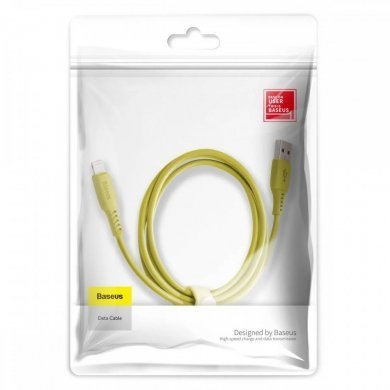 CALDC-0Y Baseus cabo lightning USB Colorful 2.4A amarelo