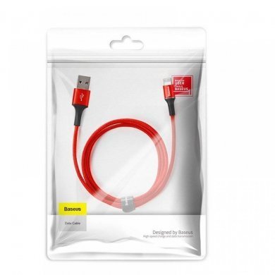 CALGH-B09 Baseus cabo USB lightning Halo 1m vermelho LED