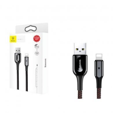 CALXD-B01 Baseus cabo tipo X Lightning 2.4A 1m preto