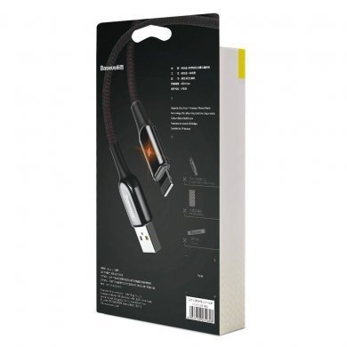 Baseus cabo tipo X Lightning 2.4A 1m preto