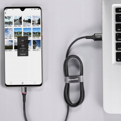 CAMGH-B01 Baseus Cabo Micro USB Halo com LED 3A