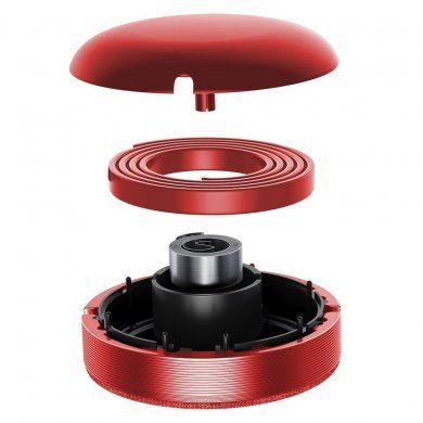 CAMLT-BY09 Baseus cabo USB retrátil 3 em 1 vermelho 3.5A 1.2m