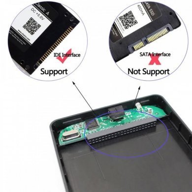CASE-SSD-USB-IDEPATA Case Externo HD PATA IDE 2.5 polegadas USB 2.0
