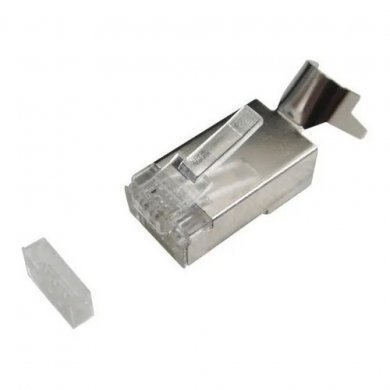 CAT7-BLIND Conector CAT7 FTP RJ45 macho 8 vias blindado