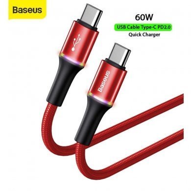 CATGH-J09 BASEUS CABO HALO USB-C PARA USB-C 3.0A TURBO