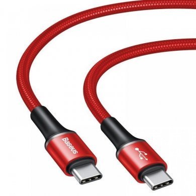CATGH-K09 Baseus cabo USB tipo C Halo PD 2.0  2m vermelho