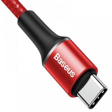 CATGH-K09 Baseus cabo USB tipo C Halo PD 2.0  2m vermelho