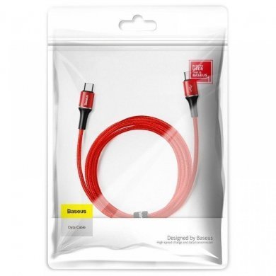 CATGH-K09 Baseus cabo USB tipo C Halo PD 2.0  2m vermelho