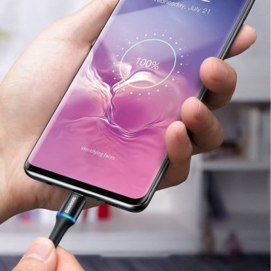 CATGH-K09 Baseus cabo USB tipo C Halo PD 2.0  2m vermelho