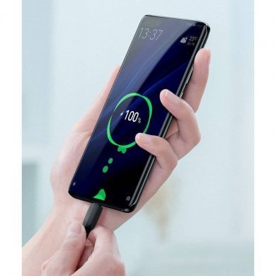 CATGJ-01 Baseus cabo USB 2.0 tipo C Silica Gel 1m preto