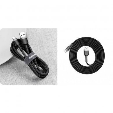 CATKLF-CG1 Baseus cabo Cafule  tipo C para USB 2A 2m preto