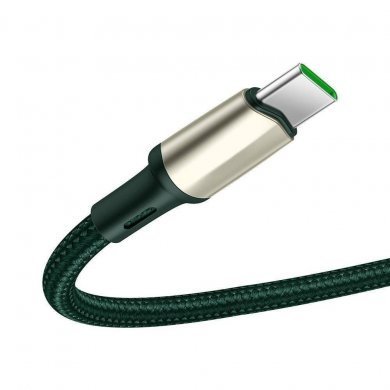 CATKLF-VA06 Baseus cabo USB tipo C Cafule VOOC 5A verde 1m