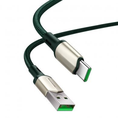 CATKLF-VA06 Baseus cabo USB tipo C Cafule VOOC 5A verde 1m