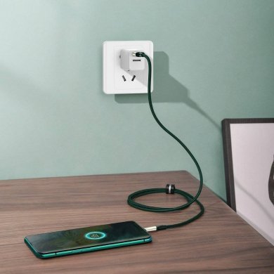 CATKLF-VA06 Baseus cabo USB tipo C Cafule VOOC 5A verde 1m