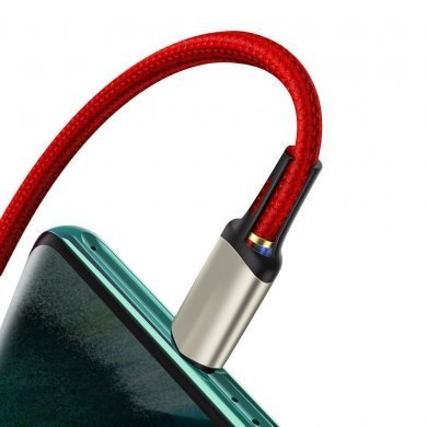 CATKLF-VA09 Baseus cabo USB tipo C Cafule VOOC 5A vermelho 1m
