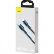 Baseus cabo USB tipo C para lightning 1m azul 20W High Density Braided turbo com cabo trançado e reforçado em 