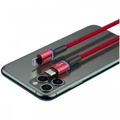 CATLGH-09 Baseus cabo USB-C para lightning Halo PD 18W