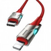 Baseus cabo USB-C para lightning Fish Eye 1.2m vermel