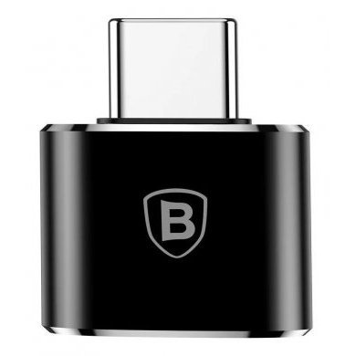 CATOTG-01 Baseus Mini Adaptador USB para Type-C 2.4A preto