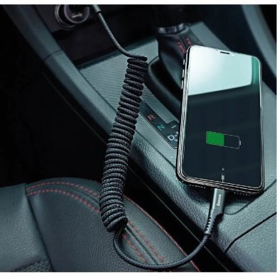 CATSR-01 Baseus cabo USB tipo C Fish-eye Spring 2A 1m preto