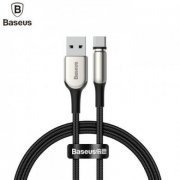Baseus cabo USB tipo C magnético Zinc 2A 1m preto trançado em nylon 
