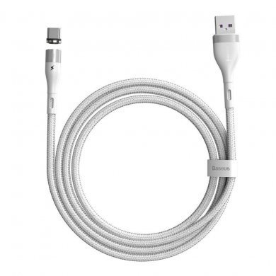 CATXC-N02 Baseus cabo USB tipo C magnético Zinc 5A 1m branco