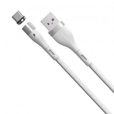 CATXC-N02 Baseus cabo USB tipo C magnético Zinc 5A 1m branco