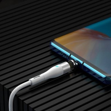 CATXC-N02 Baseus cabo USB tipo C magnético Zinc 5A 1m branco