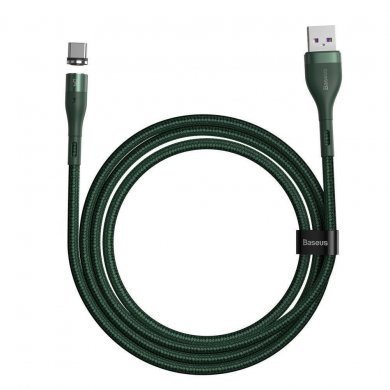 CATXC-N06 Baseus cabo USB tipo C magnético Zinc 5A 1m verde