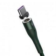 Baseus cabo USB tipo C magnético Zinc 5A 1m verde tra