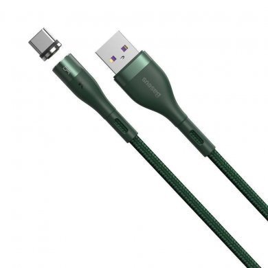 CATXC-N06 Baseus cabo USB tipo C magnético Zinc 5A 1m verde