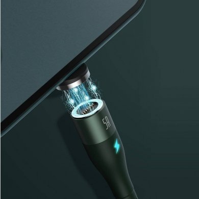 CATXC-N06 Baseus cabo USB tipo C magnético Zinc 5A 1m verde